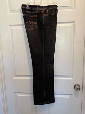 Jeanstar ELLE  Women's Black Bootcut Denim Jeans Size 16 Average